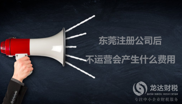 東莞注冊公司后不運營產(chǎn)生的費用